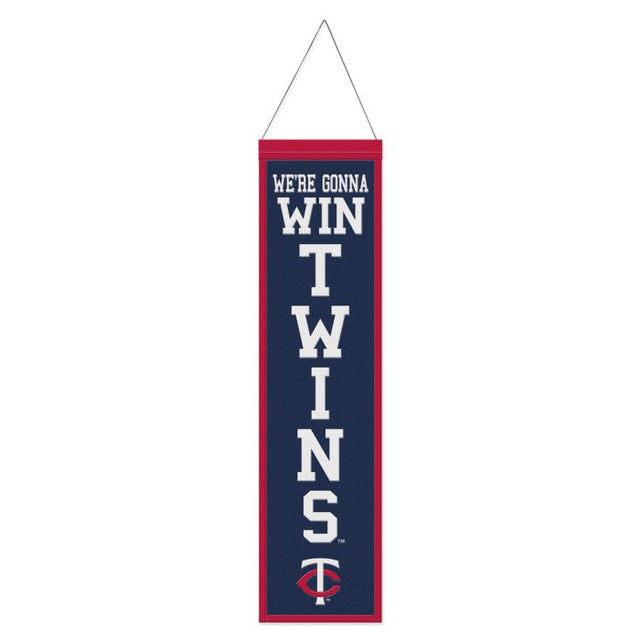 Minnesota Twins Wool Banner 8" x 32"