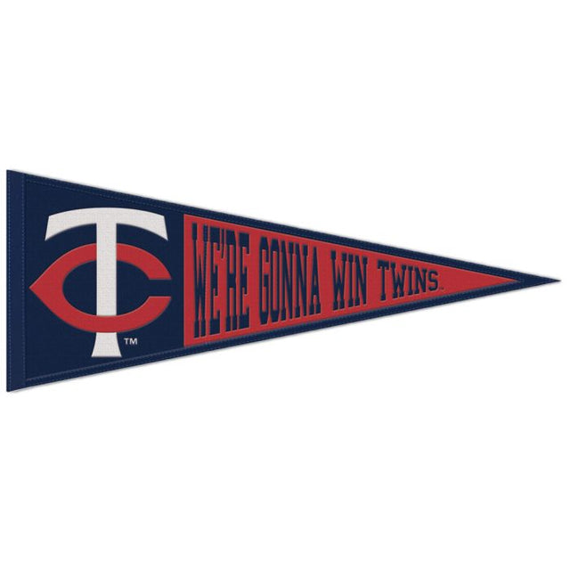 Banderín de lana de los Minnesota Twins de 13" x 32"