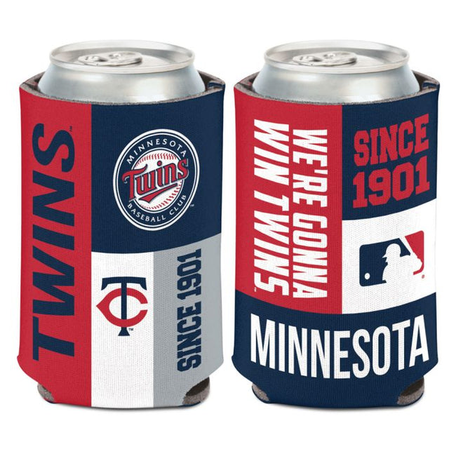 Minnesota Twins color block Can Cooler 12 oz.