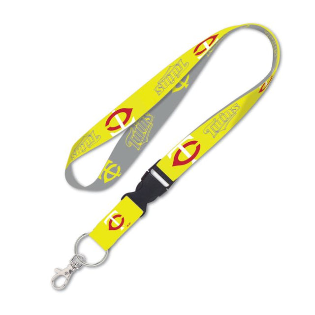 Minnesota Twins neon Lanyard w/detachable buckle 1"