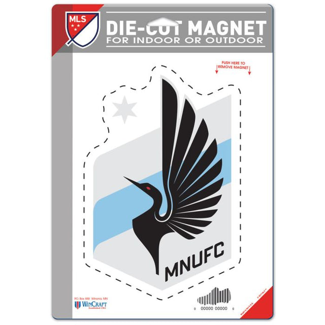 Imán troquelado con el logotipo del Minnesota United FC, 6,25" x 9"