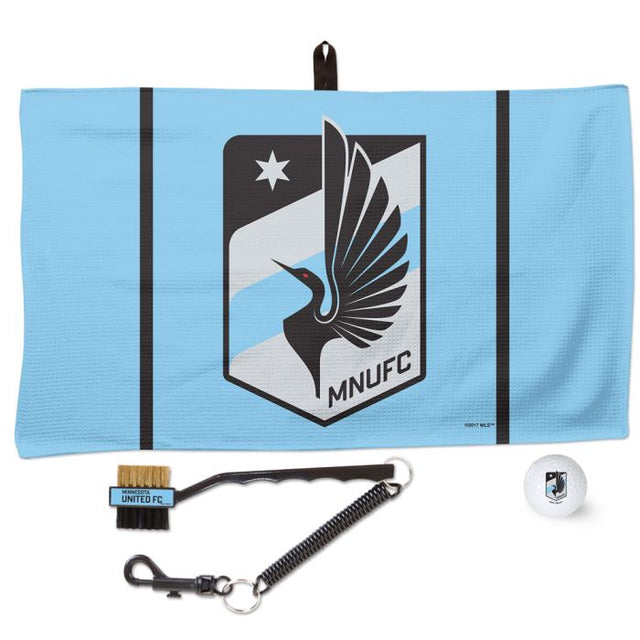 Juego de toallas de golf con diseño de gofres y logotipo del Minnesota United FC