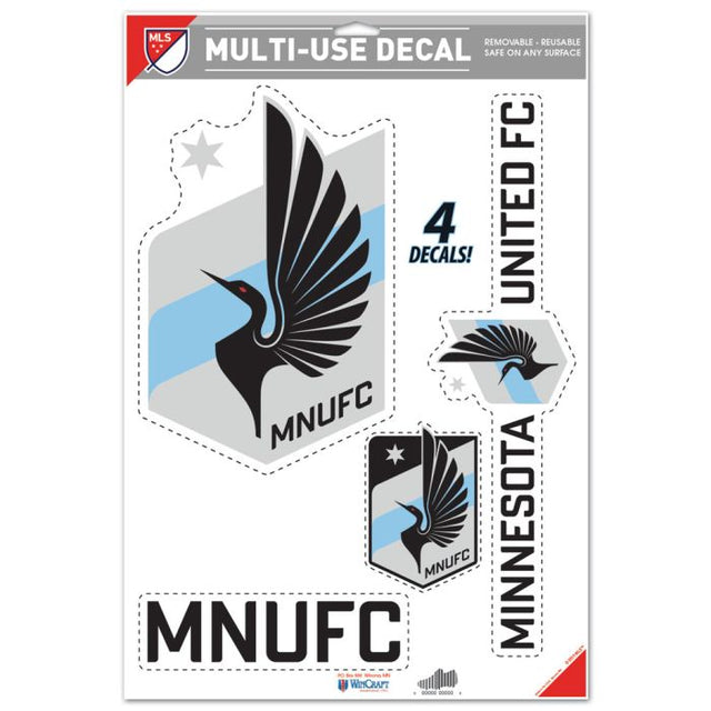 Calcomanía multiusos de Minnesota United FC de 11" x 17"