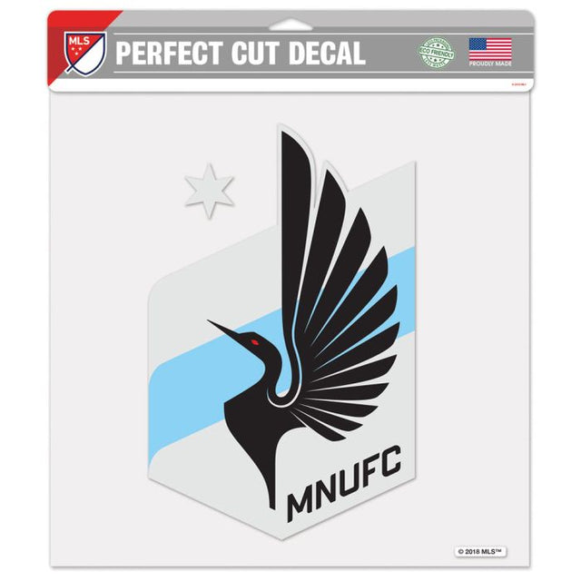 Calcomanía de color de corte perfecto de Minnesota United FC de 12" x 12"