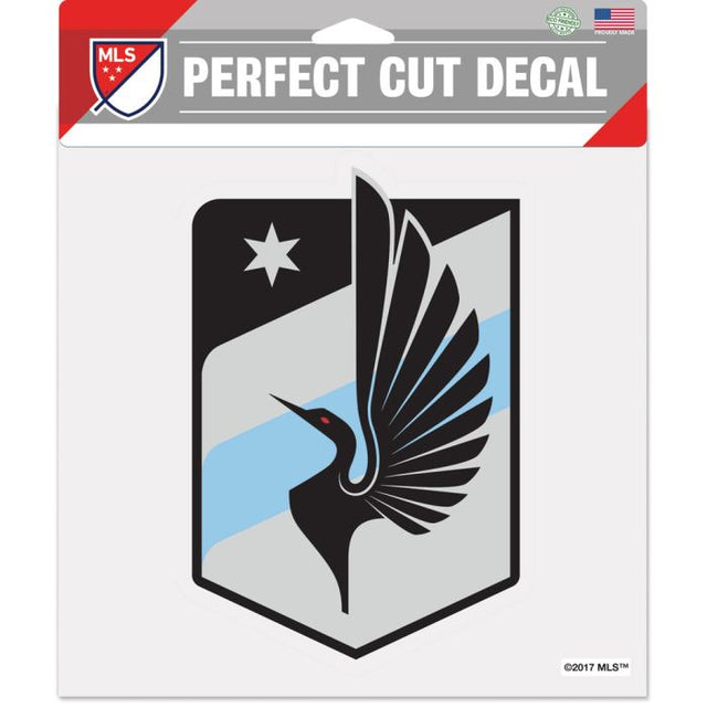 Calcomanía de color de corte perfecto de Minnesota United FC de 8" x 8"