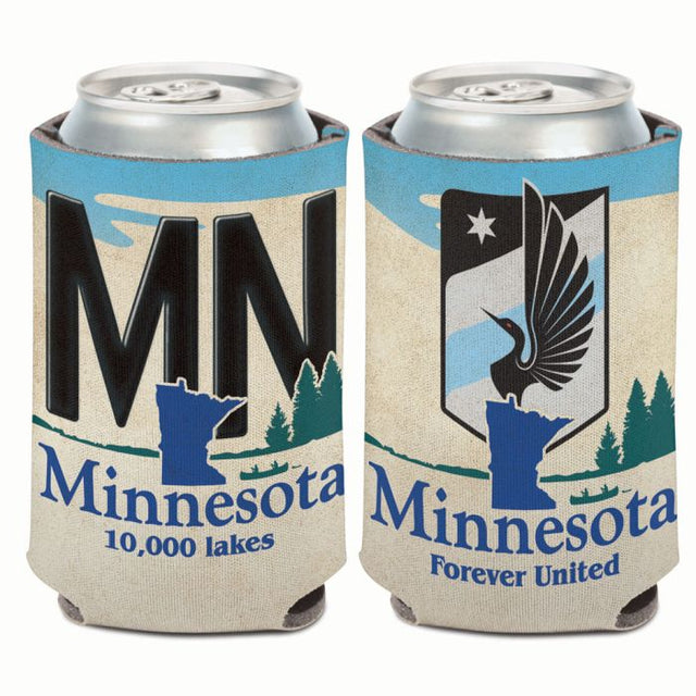 Enfriador de lata con placa del estado de Minnesota United FC, 12 oz.