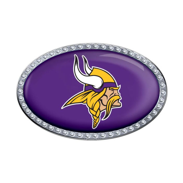 Minnesota Vikings Bling Chrome Metal Domed Emblem