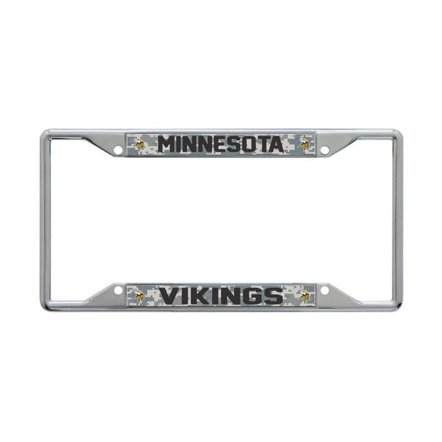 Minnesota Vikings CAMO Lic Plt Frame S/S Printed