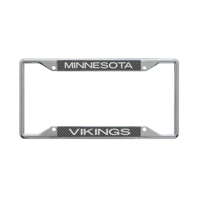 Minnesota Vikings CARBON Lic Plt Frame S/S Printed