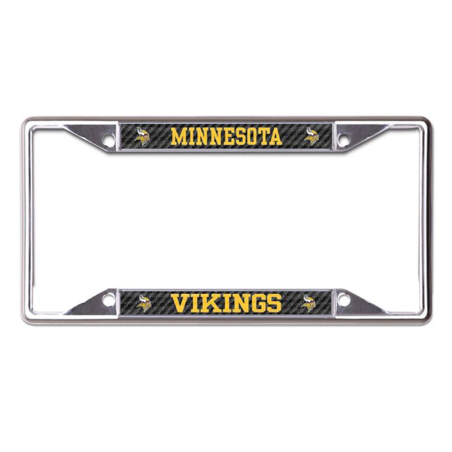 Minnesota Vikings CARBON Lic Plt Frame S/S Printed