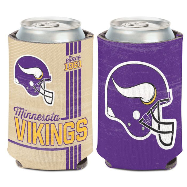 Minnesota Vikings / Enfriador de lata vintage con logotipo clásico, 12 oz.