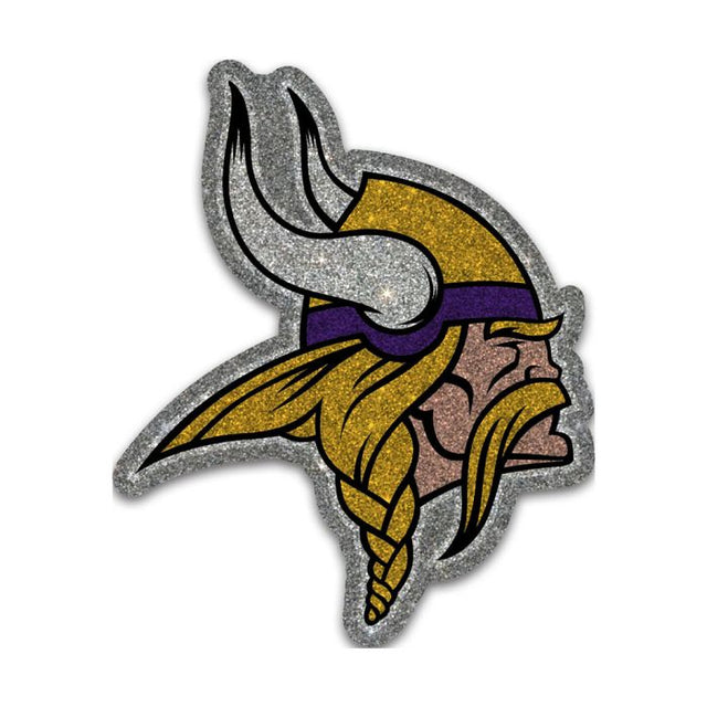 Minnesota Vikings GLITTER LOGO Acrylic Auto Emblem