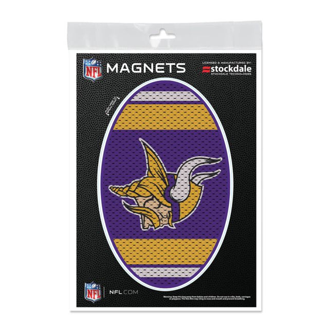 Imanes para exteriores con la camiseta de los Minnesota Vikings, 5" x 7"