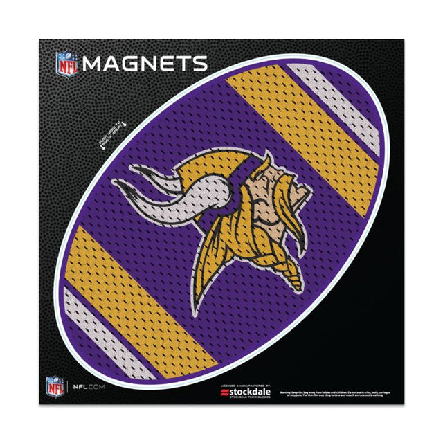 Imanes para exteriores con la camiseta de los Minnesota Vikings, 6" x 6"