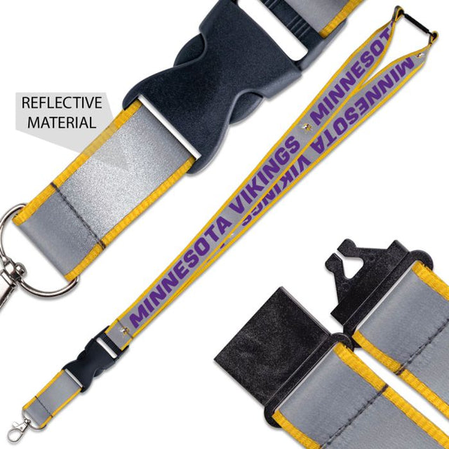 Minnesota Vikings Lanyard w/ Buckle Reflective 1"