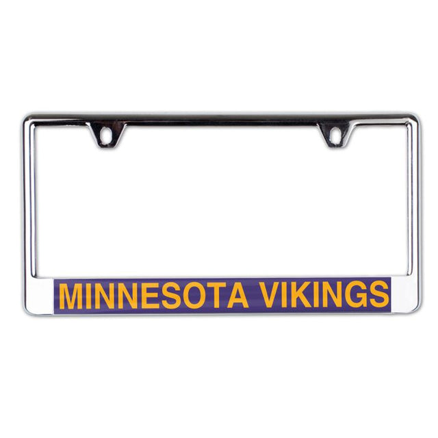 Minnesota Vikings Lic Plate Frame B/O Printed