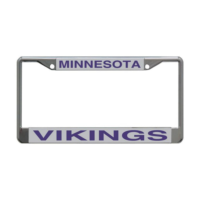 Minnesota Vikings Lic Plt Frame S/L Printed