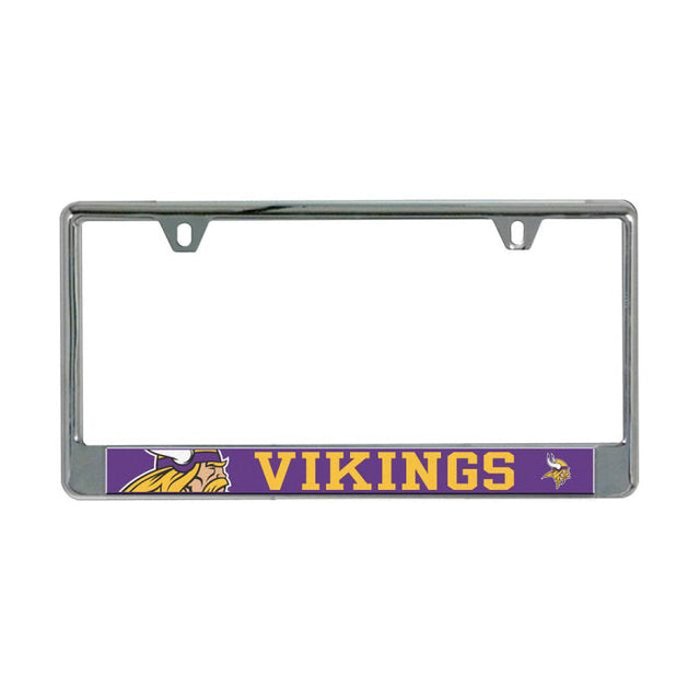 Minnesota Vikings MEGA Lic Plate Frame B/O Printed