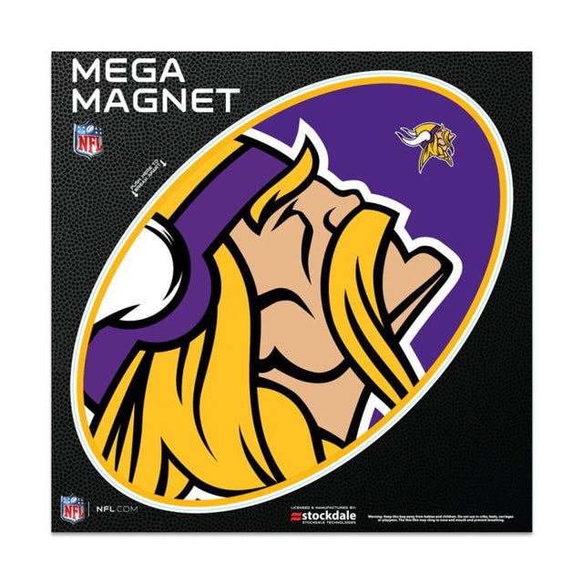 Imanes para exteriores MEGA de Minnesota Vikings, 6" x 6"