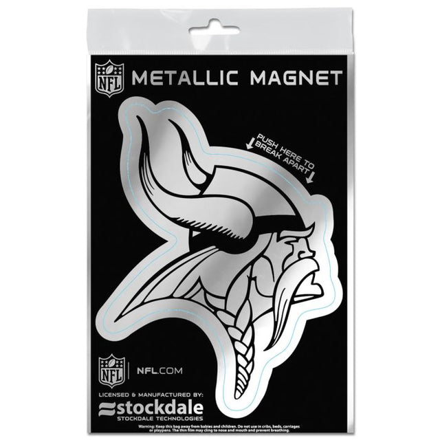 Minnesota Vikings Metallic Magnets 3" x 5"