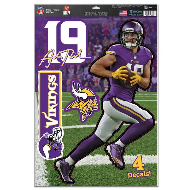 Minnesota Vikings Multi-Use Decal 11" x 17" Adam Thielen