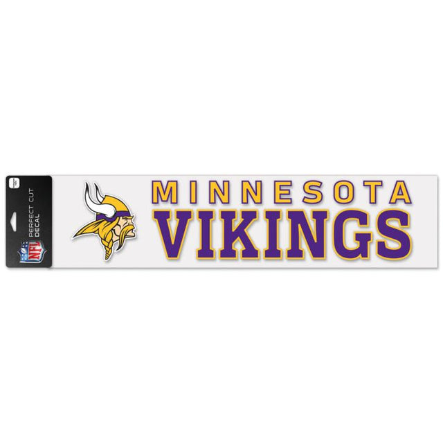 Minnesota Vikings Perfect Cut Decals 4" x 17"