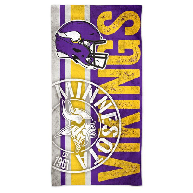 Toalla de playa Spectra RETRO de Minnesota Vikings de 30" x 60"