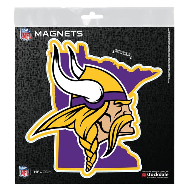 Minnesota Vikings STATE Outdoor Magnets 6" x 6"