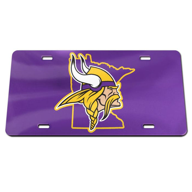 Matrícula de acrílico especial STATE de Minnesota Vikings