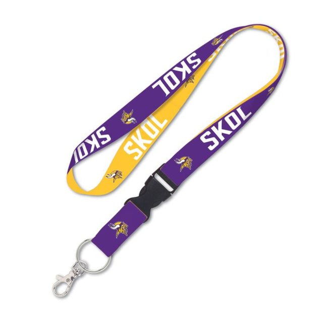 Minnesota Vikings Slogan Lanyard w/detachable buckle 1"