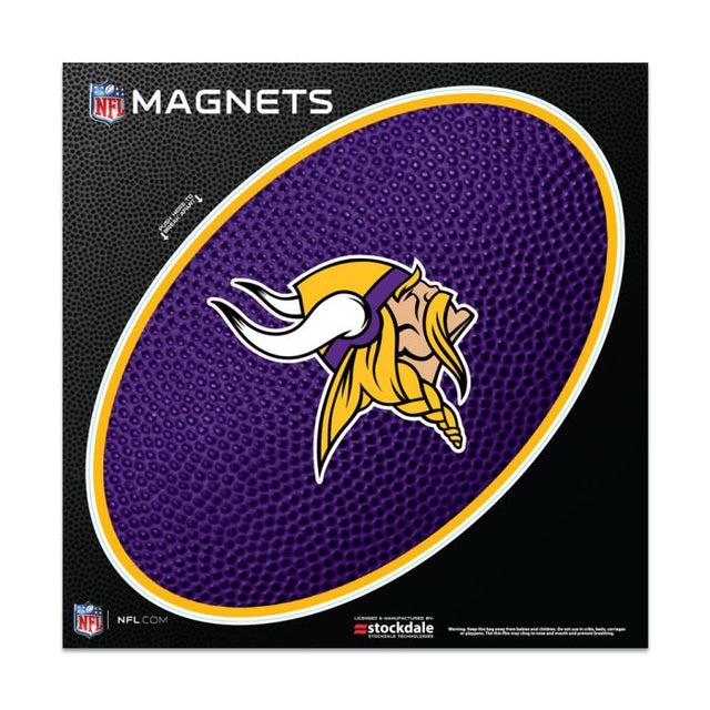 Imanes para exteriores TEAMBALL de Minnesota Vikings, 6" x 6"