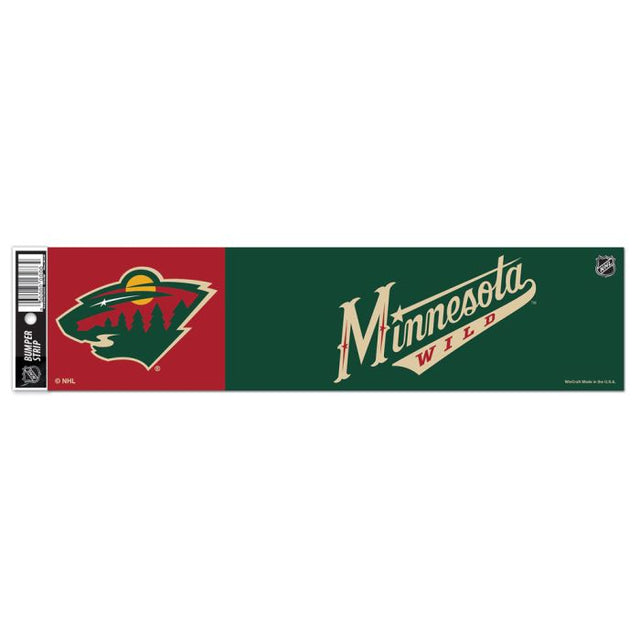 Minnesota Wild Bumper Strip 3" x 12"