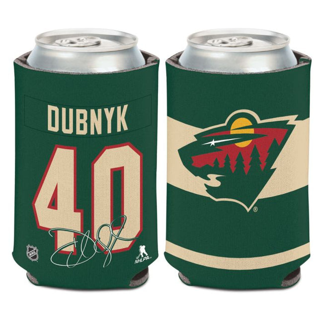 Enfriador de latas Minnesota Wild de 12 onzas Devan Dubnyk