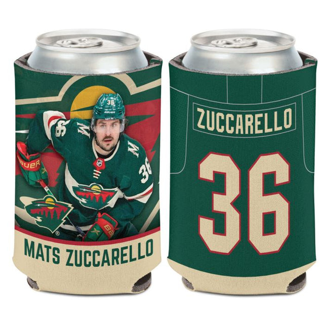 Enfriador de latas Minnesota Wild de 12 oz. Mats Zuccarello