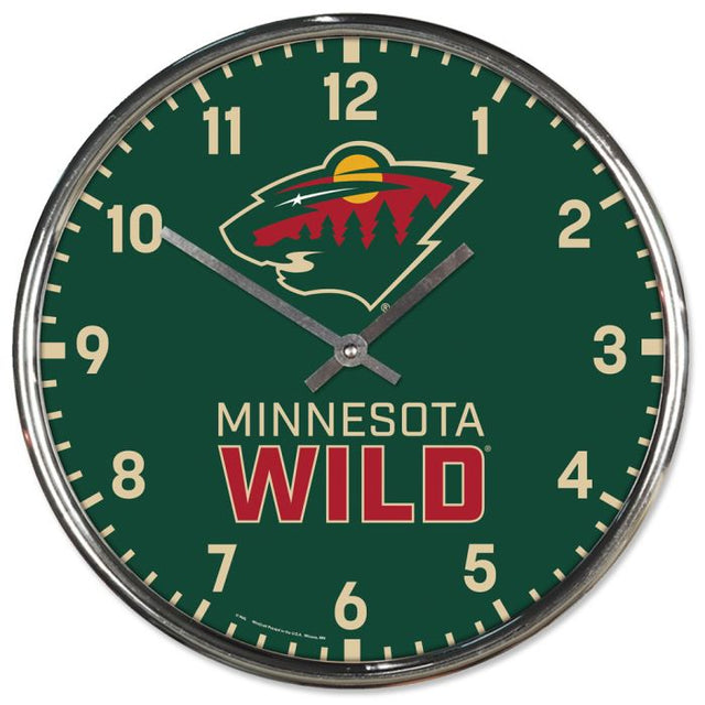 Reloj cromado Minnesota Wild