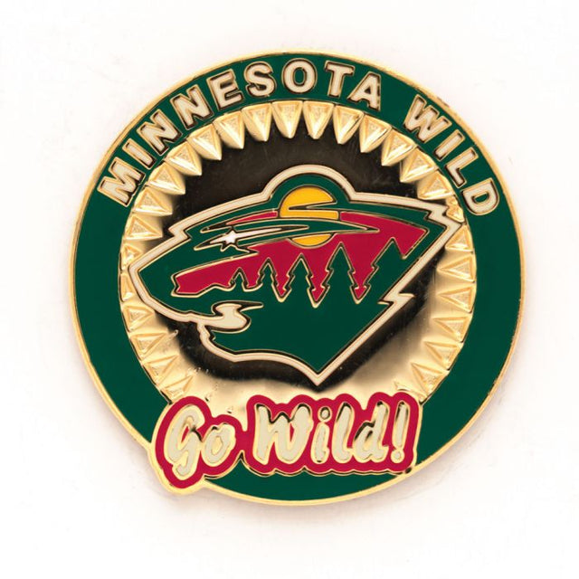 Tarjeta de joyería con pin de colección de Minnesota Wild