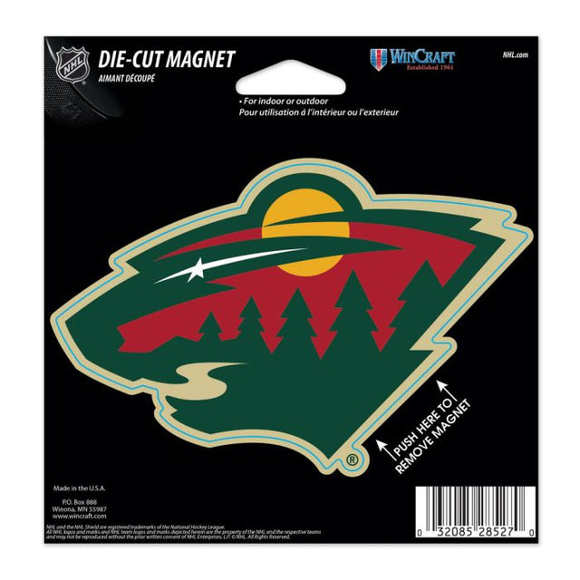 Minnesota Wild Die Cut Magnet 4.5" x 6"