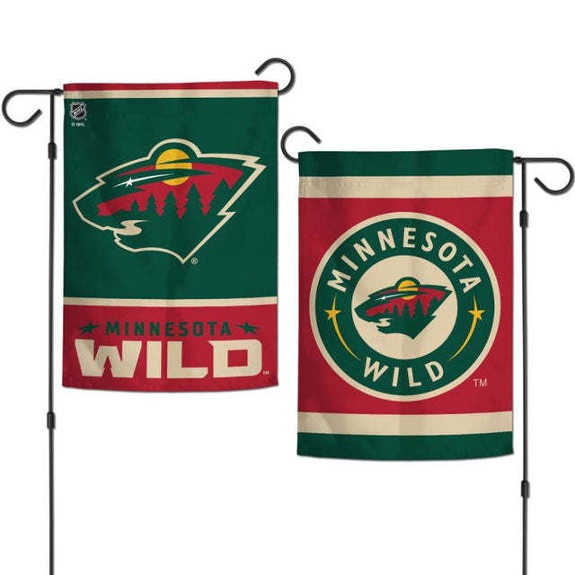 Banderas de Minnesota Wild Garden de 2 lados, 12,5" x 18"