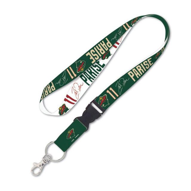 Minnesota Wild Lanyard w/detachable buckle 1" Zach Parise