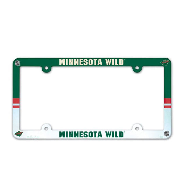 Minnesota Wild Lic Plate Frame Full Color