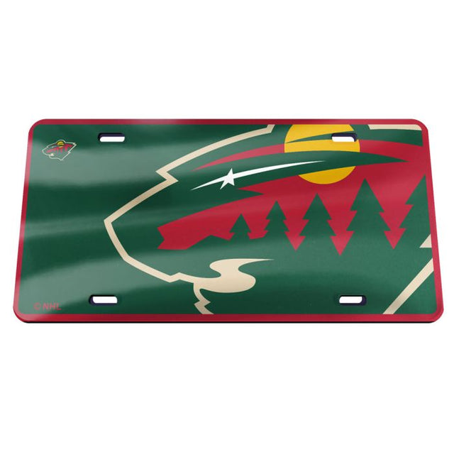 Minnesota Wild MEGA Specialty Acrylic License Plate