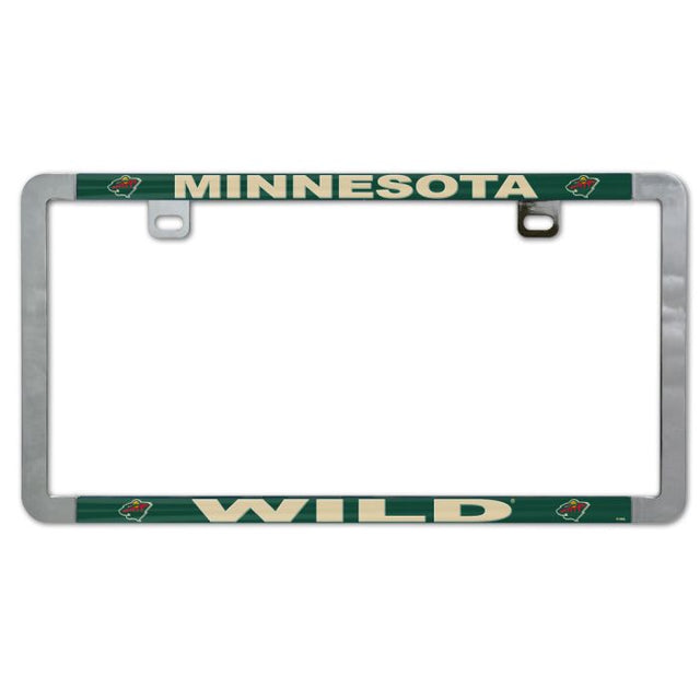 Minnesota Wild Metal Lic. Plate Frame Slim