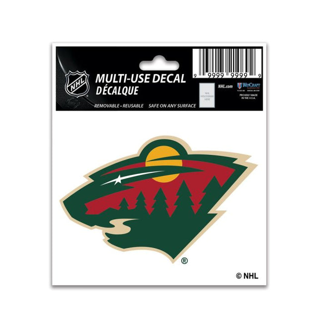 Calcomanía multiusos de Minnesota Wild de 3" x 4"