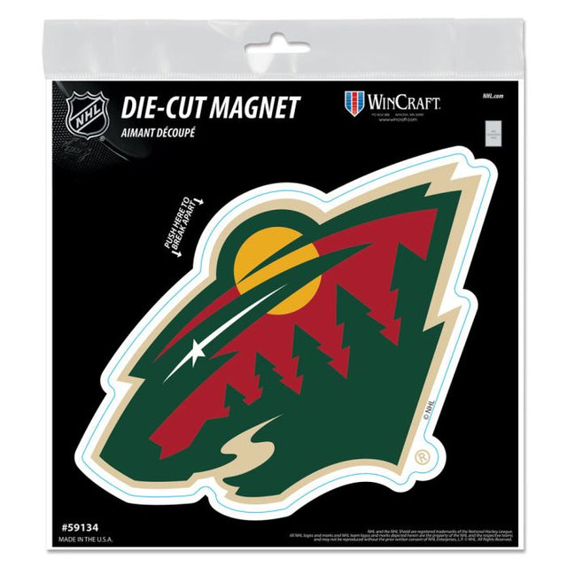 Imanes para exteriores de Minnesota Wild de 6" x 6"