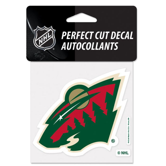 Minnesota Wild Perfect Cut Color Decal 4" x 4"