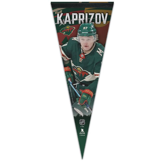 Banderín Minnesota Wild Premium 12" x 30" Kirill Kaprizov