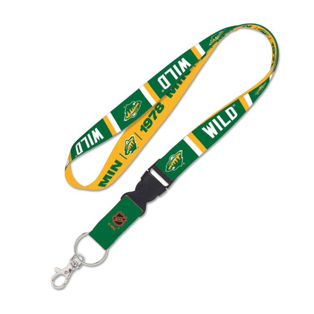 Cordón de edición especial Minnesota Wild con hebilla desmontable de 1"