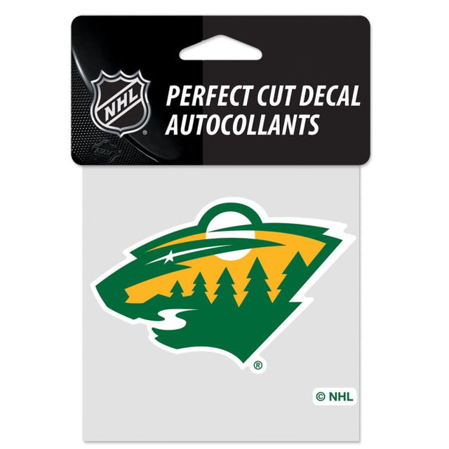 Minnesota Wild Special edition Perfect Cut Color Decal 4" x 4"