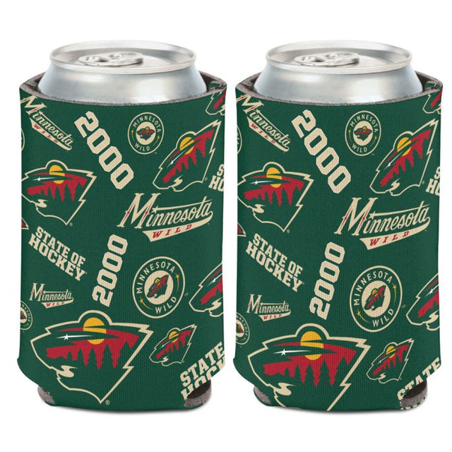 Enfriador de lata Minnesota Wild Scatter de 12 oz.