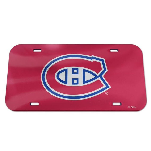 Montreal Canadiens Acrylic Classic License Plates